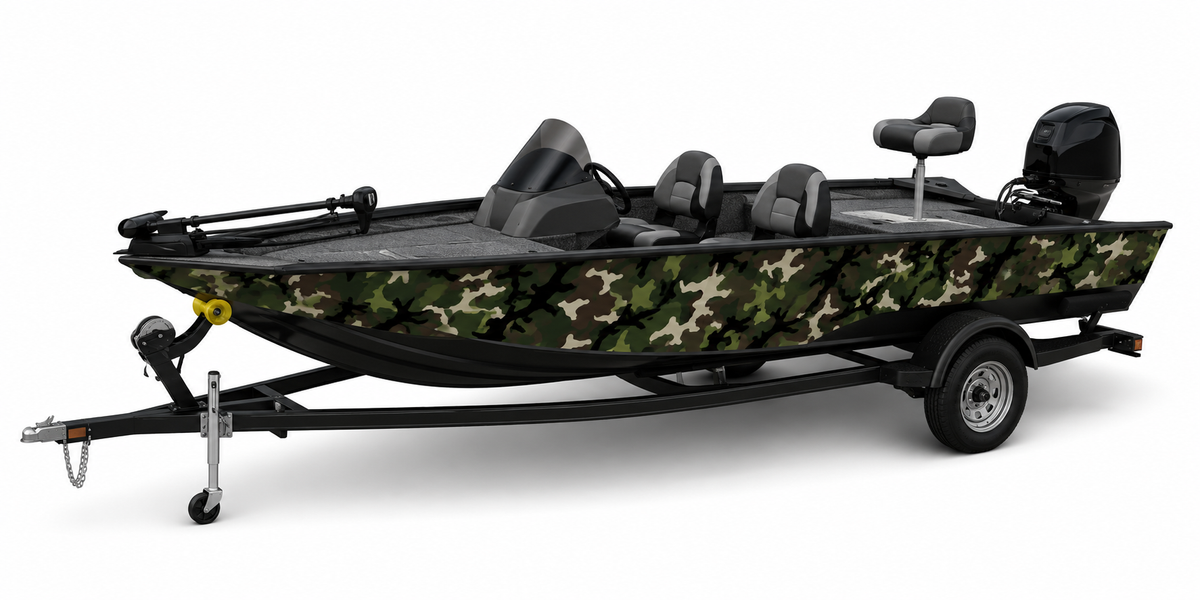 Bass Kings 18’ Aluminum Bass Boat Wrap Kit – Tracker Pro Team 175, Ranger RT178, Xpress & More